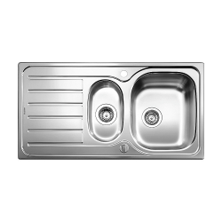 Zlewozmywak Blanco LANIS 6 S stal szczotkowana z korkiem automatycznym 516 049